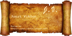 Juszt Viktor névjegykártya